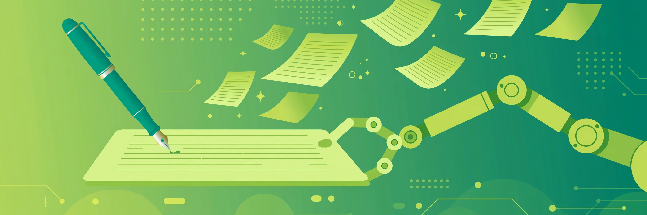 AI essay writer illustration